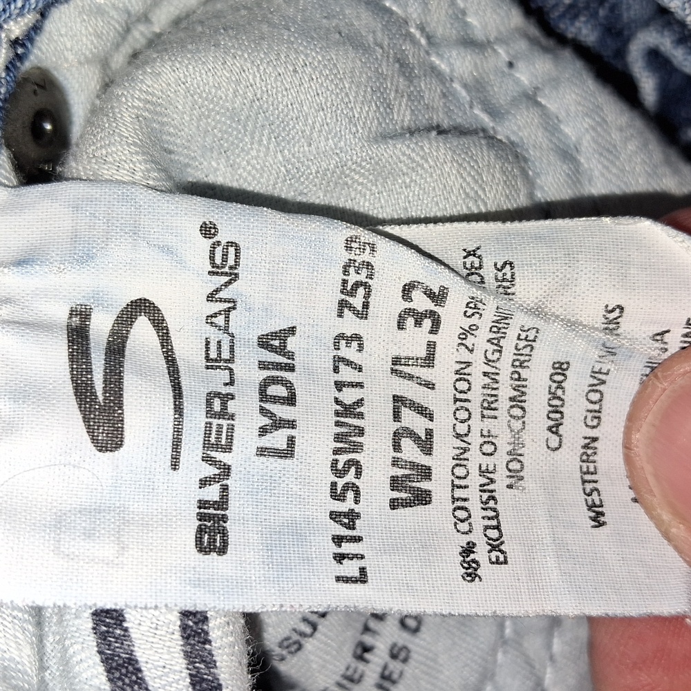 EUC Silver Low-Rise Jeans - Picture 7 of 7